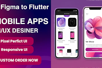 figma to flutter UI  pixel perfect android and ios app