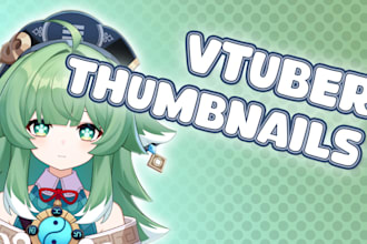 make vtuber video and stream thumbnails