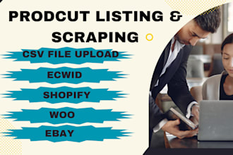 do bulk add upload products or import csv XML file on ecwid, wix, shopify