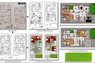 design and draft 2d architectural floor plan, house plan