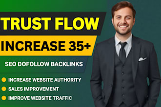 increase your website trust flow to 35 plus guaranteed