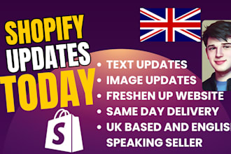 change, edit or update your shopify website
