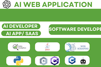 build chatgpt ai apps, saas platform, advanced ai web apps or llm based software