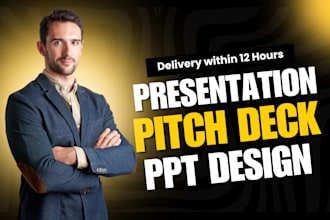 create powerpoint ppt presentation google slide investor pitch deck design edit