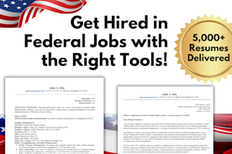 help you land a federal role with a federal resume template