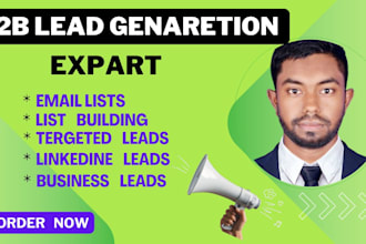 b2b lead generation data entry linkedin sales navigator expert