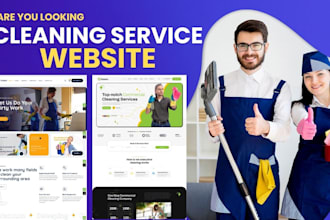 build cleaning booking service website