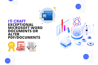 craft exceptional word documents alter PDF, fast typist
