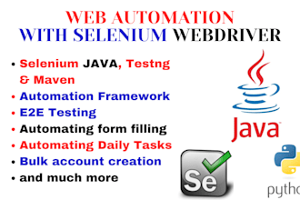 do web automation testing using selenium python or java