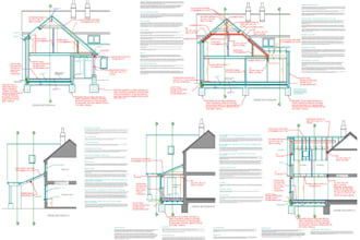 provide construction drawings as per UK building regulations