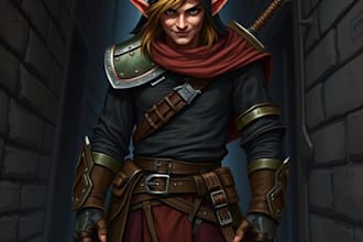 draw a dnd character commission or anything