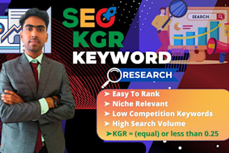 do professional kgr keyword research to rank on google first page
