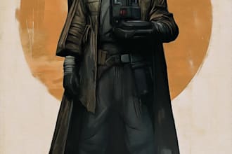 do character, dnd character, sci fi, fantasy, fanart