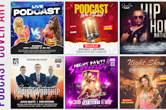 do professional album cover art, podcast cover art, cd cover art, podcast flyer