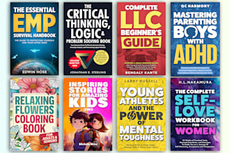 do original book cover design, kdp book cover and ebook cover