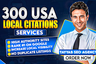 build USA local citations and directory submissions for local SEO