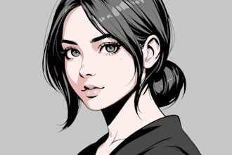 draw portrait vector art