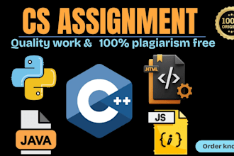 write code,scripts,assignments in python java c cpp and sql