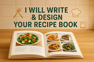write cookbook recipe book cookbook formatting cookbook design food recipe ebook
