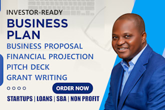 write a business plan for startup, investor, loan, sba, and nonprofit