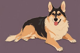draw illustration pet portrait vector art