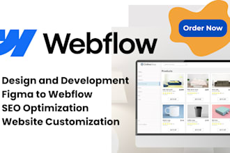 design and develop webflow websites, figma to webflow