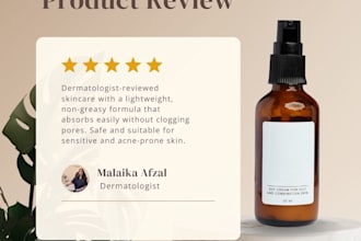 professionally review your skin care products as a dermatologist