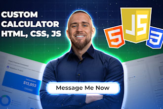 develop a custom calculator or a multi  step form for your website