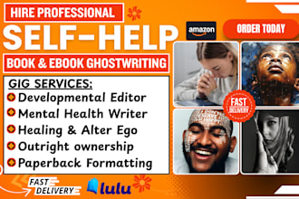 write self help ebook journal on depression and anxiety, life coach, wellness