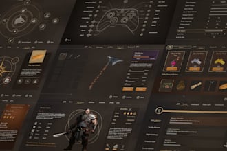 create 2d game assets, icons and UI