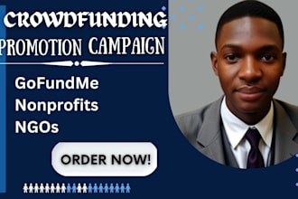 promote gofundme crowdfunding, ngo nonprofit fundraising to targeted donors