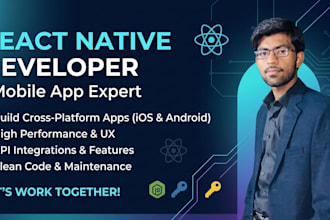 develop ios and android apps using react native expo or cli