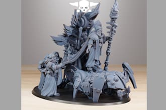sculpt 3d figurine, action figure, miniature, 3d toy, 3d printable stl file, dnd