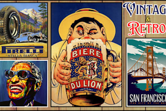 design vintage and retro poster travel poster old school poster 2d movie poster