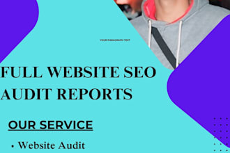 full website SEO audit with technically and manually reports