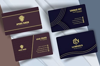 design a modern and professional business card