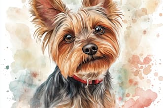 draw realistic portrait of your cat, dog or any pet