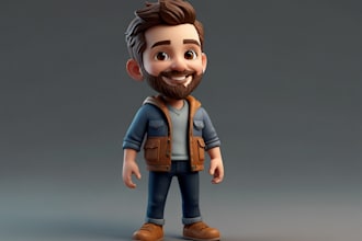 model 3d toy figure, toy design, toy modeling, 3d printing, toy rendering, vinyl