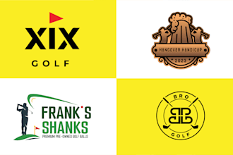 create a memorable golf club brand logo design with copyrights