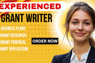 do grant research, grant application, grant proposal writing, business plan, ngo