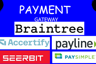 integrate braintree, paysimple payline accertify with wordpress shopify opencart