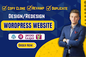 revamp, rebuild, duplicate website using wordpress elementor pro