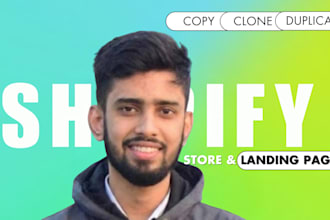 copy, clone  shopify dropshipping  store with  redesign