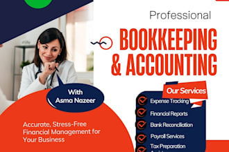 expert bookkeeping an accounting services quickbooks, reconciliation and reports