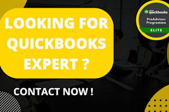 do quickbooks online setup, cleanup, reconciliation and bookkeeping