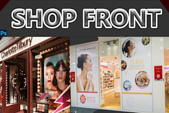 do sunning window graphic,eye catching shop front or storefront