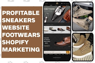 setup sneakers footware shopify website marketing social media manager meta ads