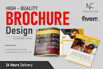 design professional brochures and print ready marketing material