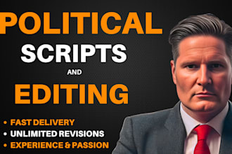 write and edit political videos