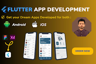 develop figma to flutter, xd to flutter, flutter ui, flutter developer